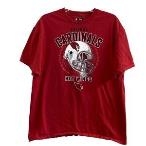 Men's NFL 2012 Arizona Cardinals Hot Wings Short Sleeve T-Shirts Size XL.